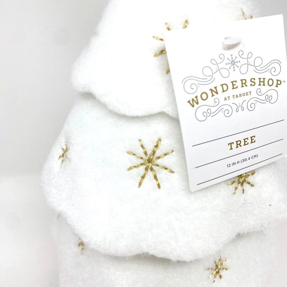Target 12" Christmas Three Layered Round Felt Tree Decor White - Wondershop™ - Picture 6 of 7
